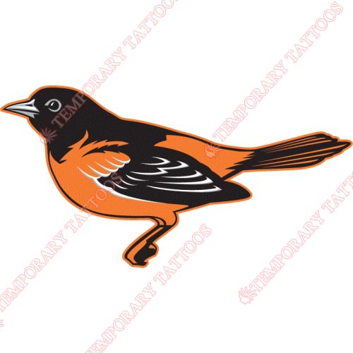 Baltimore Orioles Customize Temporary Tattoos Stickers NO.1426